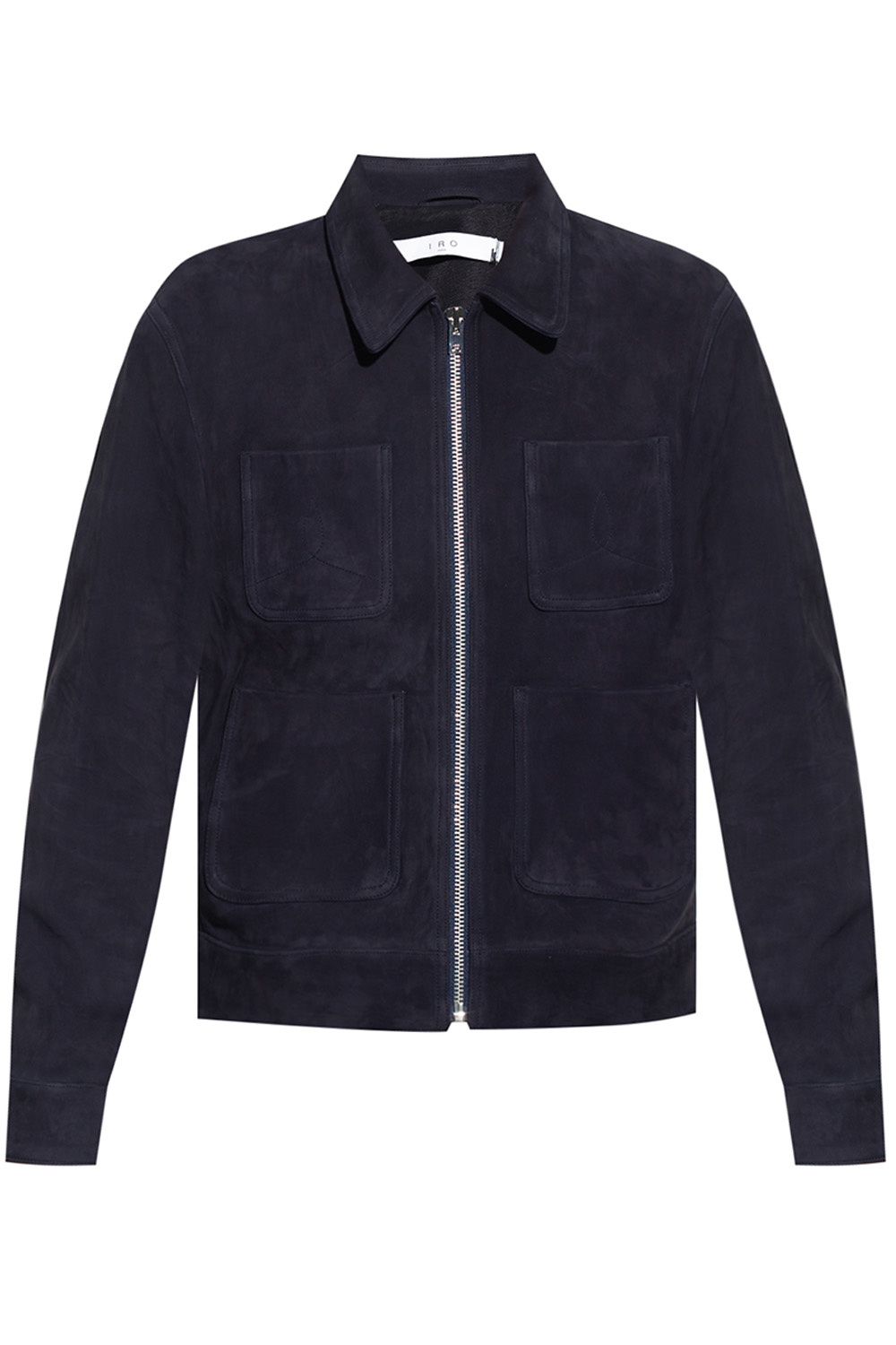 Iro navy deals leather jacket